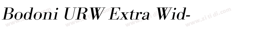 Bodoni URW Extra Wid字体转换
